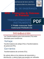 Transformadores de Instrumentos y Corriente