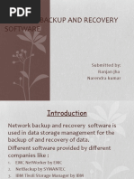 Network Backup and Recovery Software