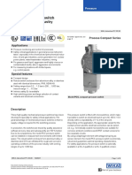 Compact Pressure Switch For The Process Industry Model PCS