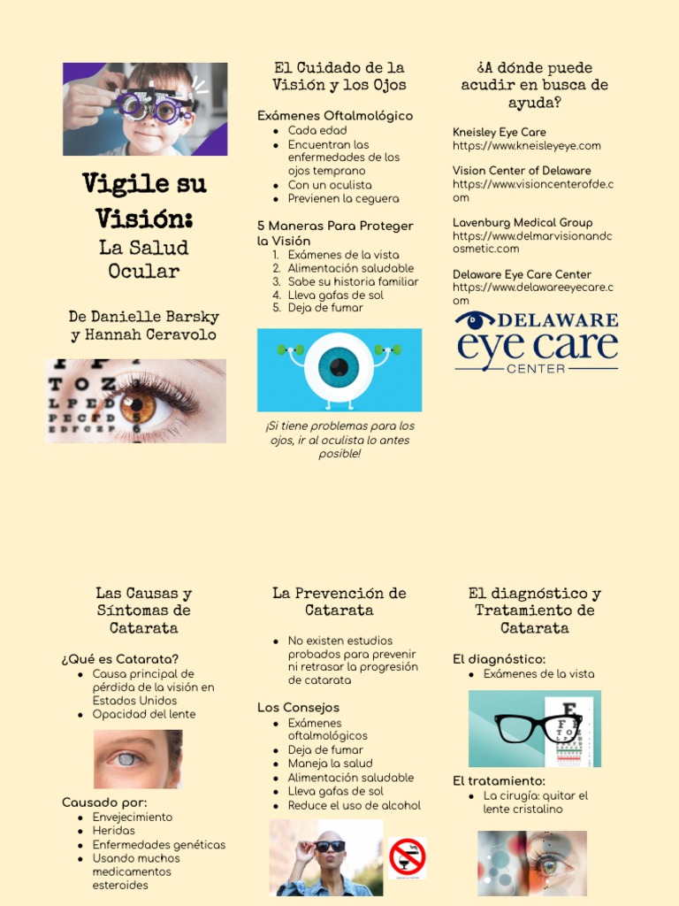 Salud ocular y cataratas: prevención y cuidado | PDF | Catarata | Ojo ...