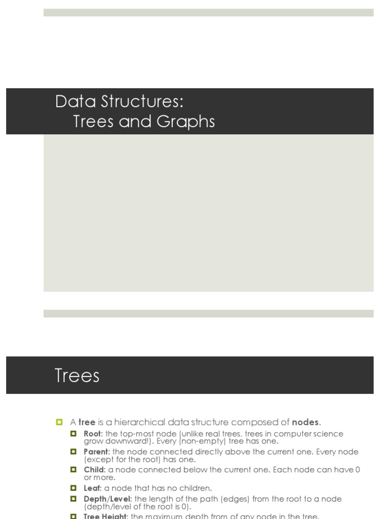 Data Structures Trees and Graphs PDF Computer Data Computer