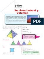 Área Lateral y Volumen de La Pirámide