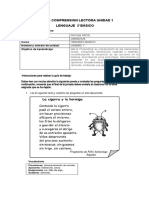 Prueba Unidad 1 Comprensión Lectora AP