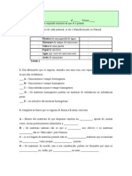 Ficha1 - Processos de Separação