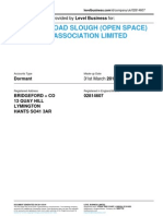 WALPOLE ROAD SLOUGH (OPEN SPACE) RESIDENTS ASSOCIATION LIMITED - Company Accounts From Level Business