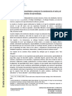 El Aula y El Patio Como Herramientas de Aprendizaje