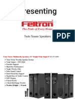 Feltron Twin Tower Speakers