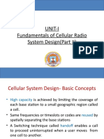 Fundamentals of Cellular Radio System Design