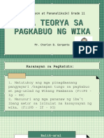 Electron Week 9 - Teorya Sa Pagbuo NG Wika