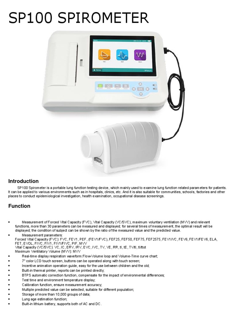Spirometrie Pdf , Spirometer, EKG, Peak-Flow-Meter, Telemedizin – JOTR