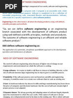 IEEE Defines Software Engineering As:: The Term Software Engineering Is Composed of Two Words, Software and Engineering