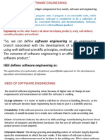 IEEE Defines Software Engineering As:: The Term Software Engineering Is Composed of Two Words, Software and Engineering