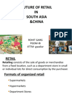 Future of Retail IN South Asia &china: Rohit Garg Pgdm-Ib IITTM-gwalior