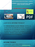 Informe Técnico y Monografia