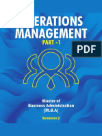 Part I Operations Management