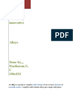 Chemistry Innovative: Solid Solution Elements Metallic Matrix