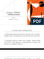 Ethical Theory:: Utilitarianism