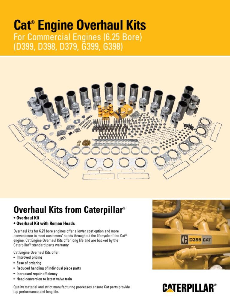 CATCat® Engine Overhaul Kits For Commercial Engine(D399&G) PDF