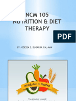 NCM 105 Nutrition & Diet Therapy: By: Odessa S. Bugarin, RN, Man