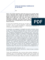 A Carta de Clemente Aos Coríntios: Evidência Do Primado Do Bispo de Roma?