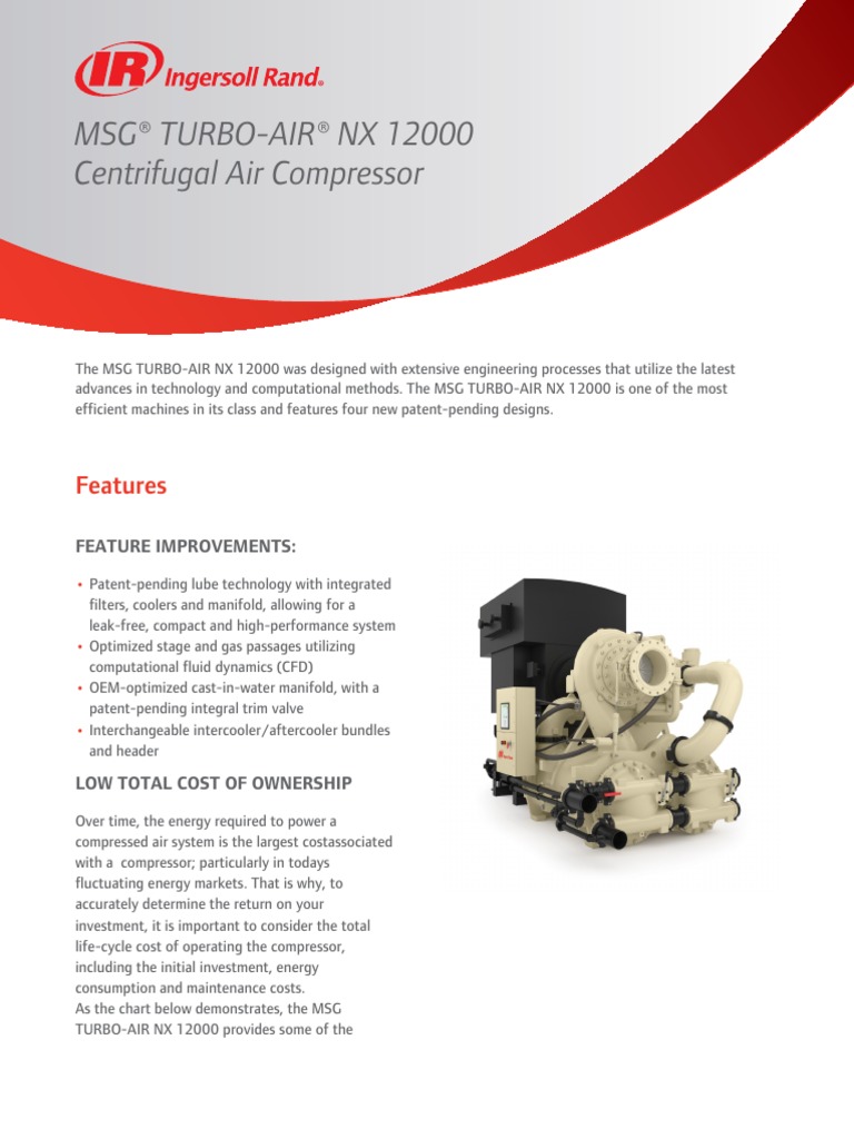 Msg Turbo Air Nx 12000 Centrifugal Air Compressor Features Pdf