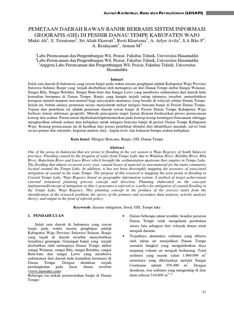 Kondisi sungai yang tidak dinormalisasi di daerah rawan banjir