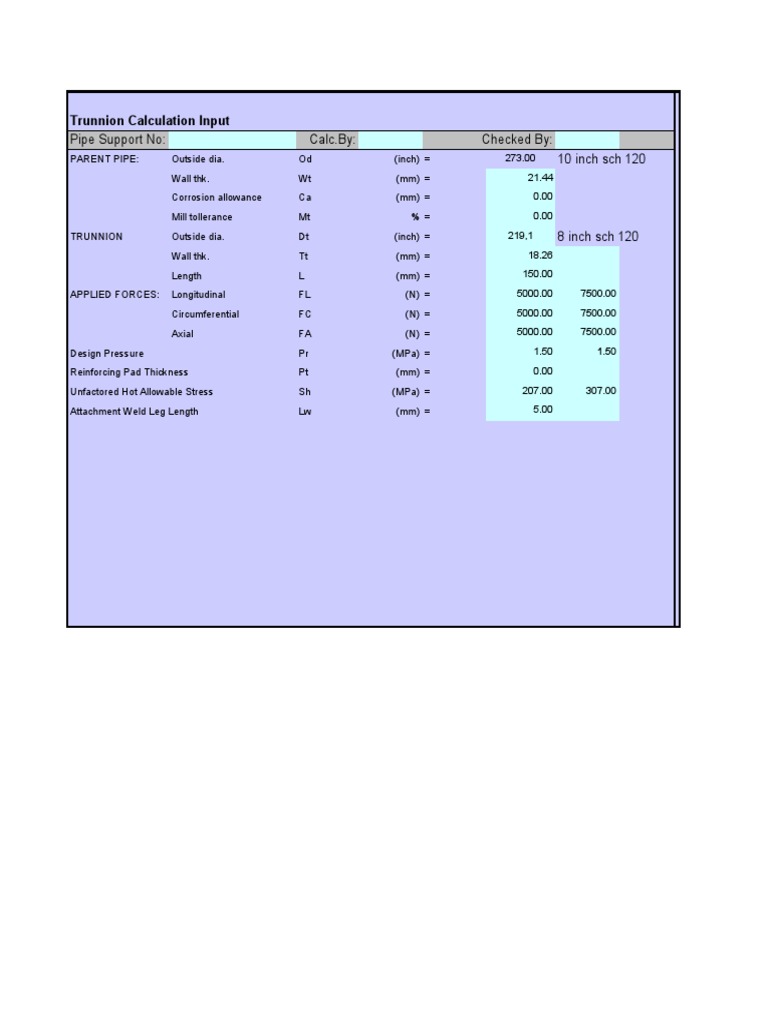 Trunnion Calculation PDF Applied And Interdisciplinary Physics
