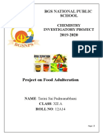Chemistry-Investigatory Project-Tarini - Sai - Padmanabhuni-Food Adulteration