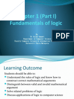 Chapter 1 (Part I) Fundamentals of Logic