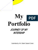 My Portfolio: Journey of My Intership