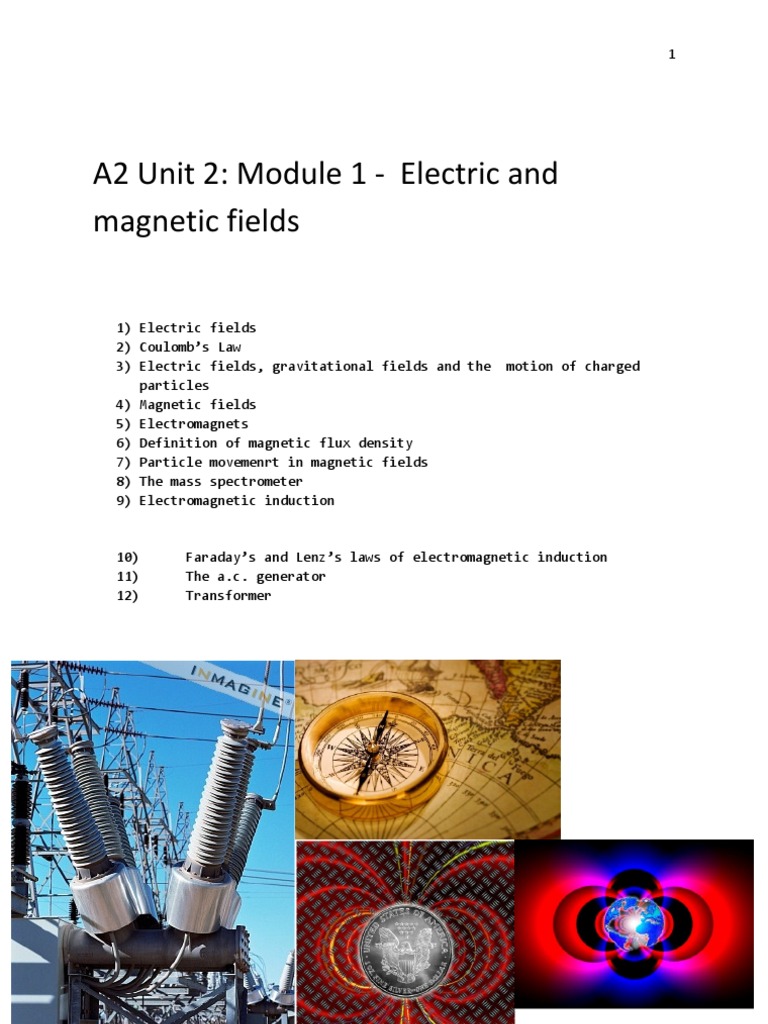 Electric and Magnetic Fields Overview | PDF