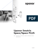 Uponor Smatrix Space/Space PLUS: Uk Installation and Operation Manual