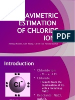 Period 1 - Gravimetric Estimation of Chloride Ions
