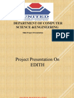 Department of Computer Science &engineering: Mini Project Presentation