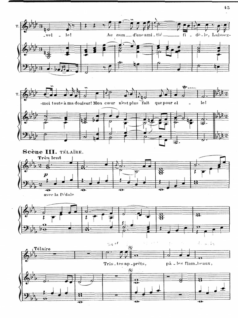 Tristes Apprêts Castor Et Pollux Rameau PDF