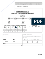 Exercices Cisco PT - Routage Simple Et Dynamique