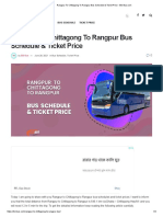 Rangpur Bus Schedule & Ticket Price