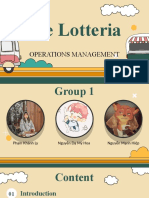 The Lotteria: Operations Management