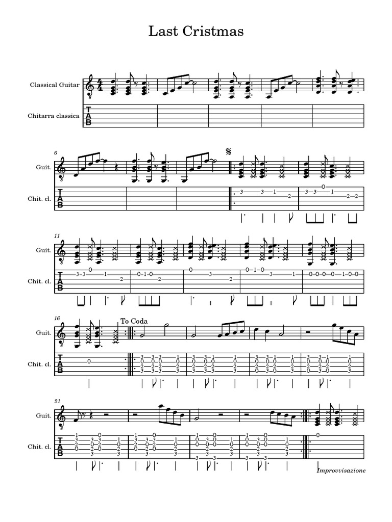 Partitions Guitare Classique - Collection Noël - Tablatures Et Partitions Pour Guitaristes - 9