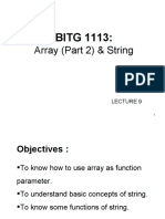 C++ Array Part2 &amp; String