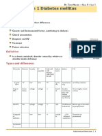 Type 1 Diabetes Mellitus: Content