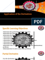 Application of The Derivatives