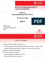 Department of Computer Science and Engineering (2020-21) Programming in Java (BCO035A) B. Tech V Sem UNIT-4