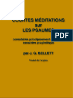 Courtes Méditations Sur Les Psaumes JGB