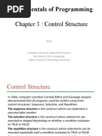 Fundamentals of Programming: Chapter 3: Control Structure