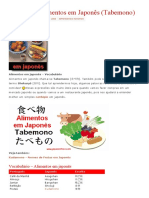 Alimentos em japonês