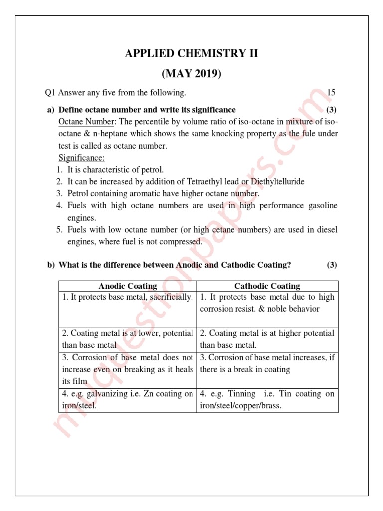 Be - First Year Engineering - Semester 2 - 2019 - May - Applied ...