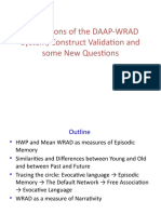Maskit, B. (2015) - Applications of The DAAP-WRAD System, Construct Validation and Some New Questions