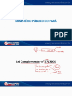 Aula 1 - Lei Complementar Nº 057-2006 - Definição Do Ministério Público