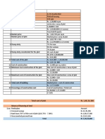 Deliverables: Total Cost of Plot